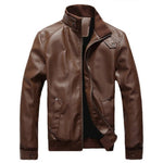 Mens Genuine Leather Jackets 100% Sheepskin Coat