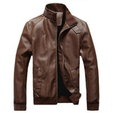 Mens Genuine Leather Jackets 100% Sheepskin Coat