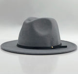 Vintage Felt Fedora Hat With Wide Brim