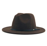 Vintage Felt Fedora Hat With Wide Brim