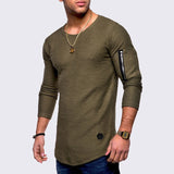 Men's long-Sleeved Cotton T-Shirt